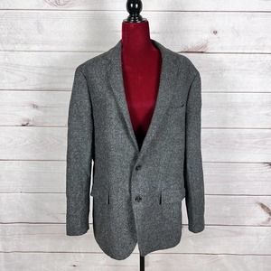 J Crew Blazer Ludlow Moon Cloth Button Italian Wool Elbow Patch